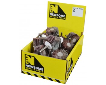 Box of 40mm x 20mm Miniature Aluminium Oxide Flap Wheels